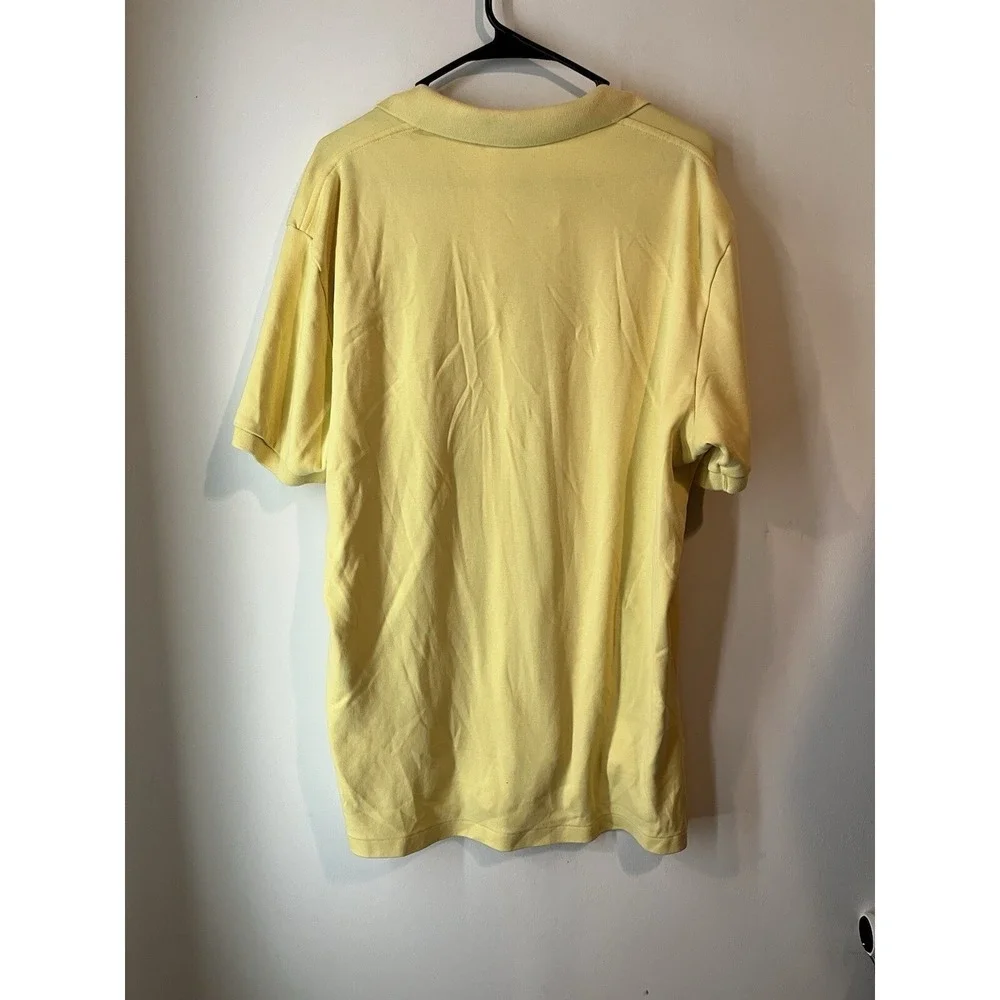 Vintage Polo Ralph Lauren Polo Shirt Mens Size L Yellow‎ Pony logo Short Sleeve